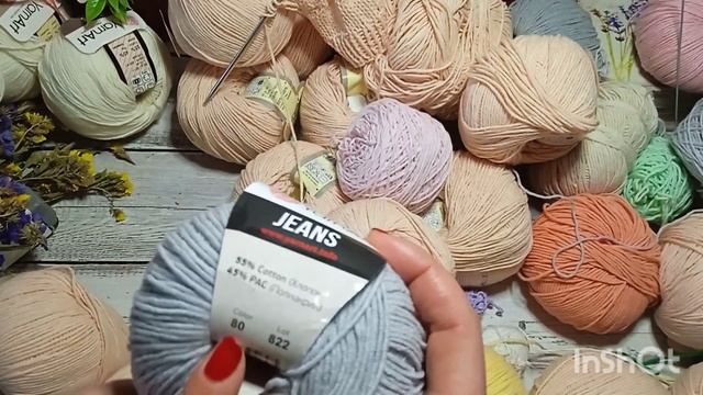 4ноября 2021 г. Обзор моих запасов пряжи. Обзор  YarnArt Jeans.