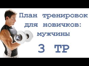 План тренировок для новичков:   мужчины (3 тр)