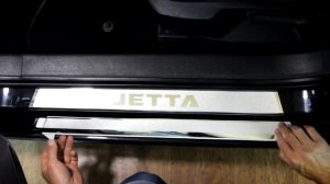 Наклейки на пороги для Volkswagen Jetta  6 поколение