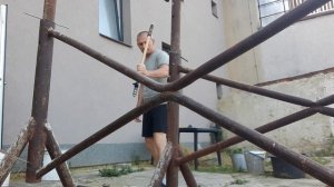 Упражнения с палкой   перевод за спину   гимнастическая палка   бодибар