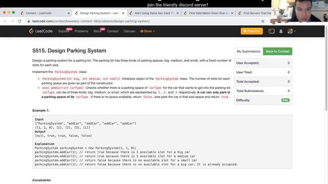1603. Design Parking System (Leetcode Easy) смотреть онлайн