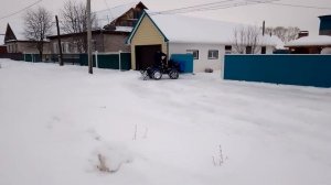 Эффективность переднего и заднего отвала на самодельном минитракторе переломке  4×4 . 2022г.