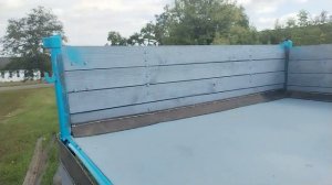 Продолжаю делать прицеп 2птс4, нашиваю кордовую резину на борта