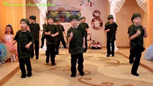 Танец "Мы теперь солдаты". Утренник 8 марта 2018