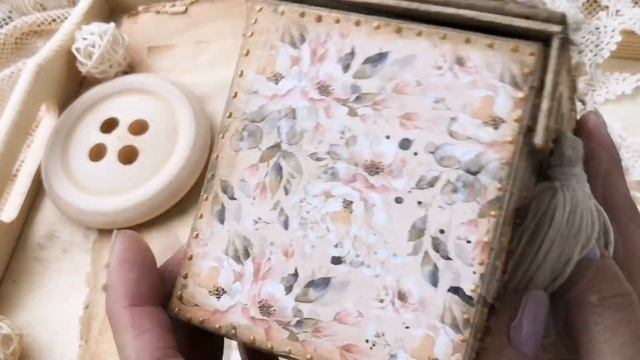 Шкатулка для мелочей. Видеообзор. Скрапбукинг. смотреть онлайн