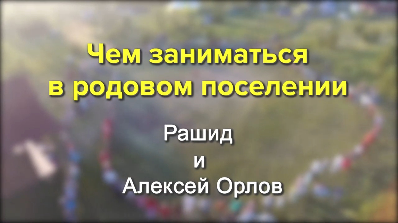 Чем заниматься в родовом поселении. Алексей Орлов и Рашид смотреть онлайн