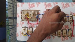 Simple house wiring SWITCH BOARD connection || TAMIL || part 1