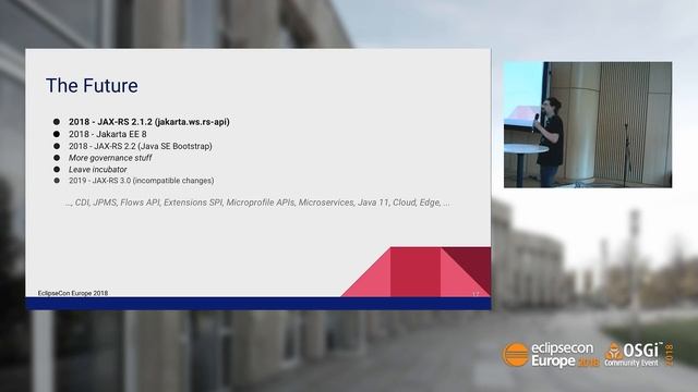 Jakarta EE Community With JAX-RS Team | EclipseCon Europe 2018 смотреть онлайн