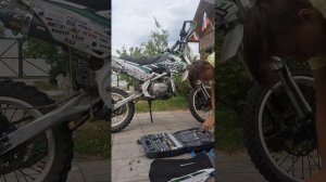 восстановление питбайка после стант падения