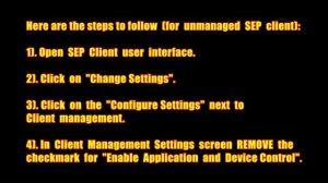 Symantec Endpoint Protection BLOCKING AUTORUN.INF | Unmanaged SEP client