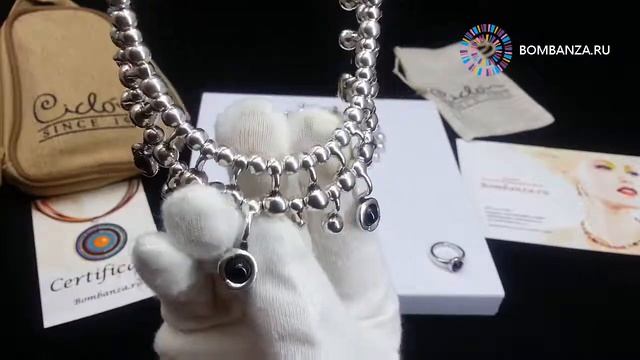 Колье Ciclon, черное, CN-172825. Элитная бижутерия из Испании