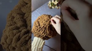 Шапка с ушками за 20 минут из Alize Puffy [ENG Sub]