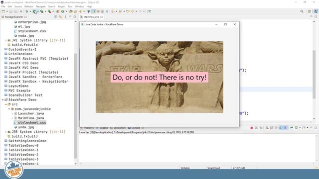 StackPane | JavaFX GUI Tutorial for Beginners
