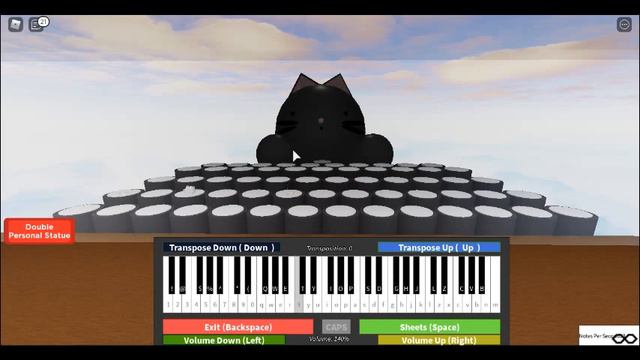 EASY SHALLOW ROBLOX PIANO (half of it) смотреть онлайн