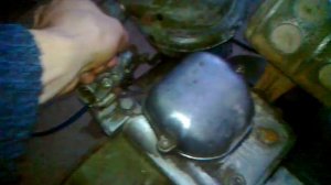 Работа разогретого двигателя УД-15