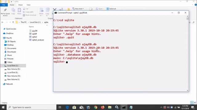 Sqlite3 Create Database Part-02 | How To Create DB Using CMD? | Using Command Prompt смотреть онлайн
