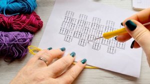 Узор крючком в технике BARGELLO