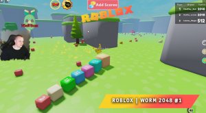 Roblox ➤ Worm 2048 #1 ➤ Играем с Максом ➤ Прохождение игры Роблокс Червь 2048