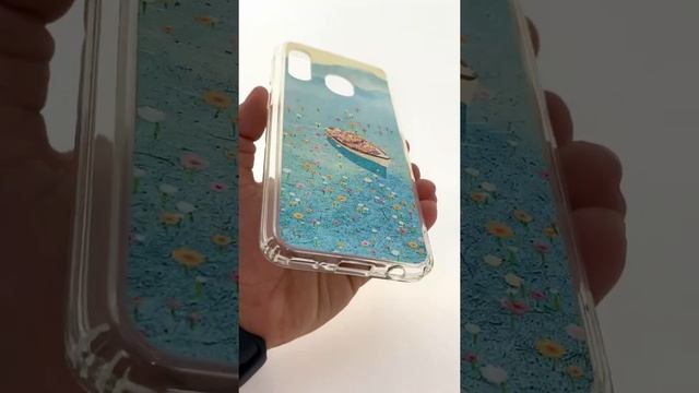 Чехол накладка Samsung Galaxy A40 2019 583849 Kruche PRINT озеро цветов 606495