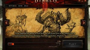 Diablo 3 Installation including story, music and update