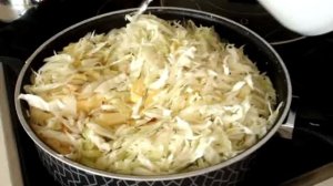Самая вкусная Капуста с Картофелем на гарнир. Тушеная капуста ПП