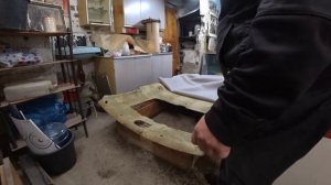 dodge caravan / перетяжка потолка