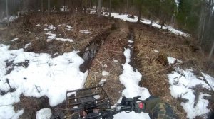 Полноприводный мотоцикл СКАУТ-5. Покатушки, вид от первого лица.