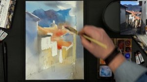 #166 Travel By Art, Ep. 38: Steep Street in Cusco, Peru (Watercolor Cityscape Tutorial)