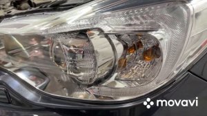 Subaru XV (Передние фары до и после  полировки и бронирования антигравийной пленкой)
