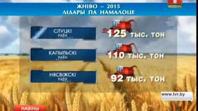 Аграрии Минской области намолотили первый миллион зерна