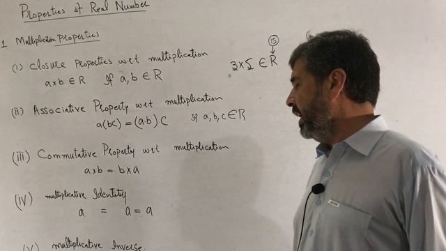 Properties of Real Numbers Part-1