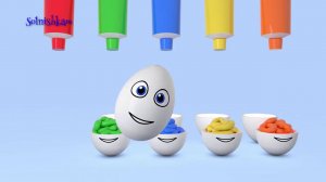 Яйца с сюрпризом Учим цвета Surprise eggs Развивающий мультик для детей
