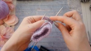 Вязаные варежки с анатомическим пальцем Вязанные варежки спицами Вязание для начинающих