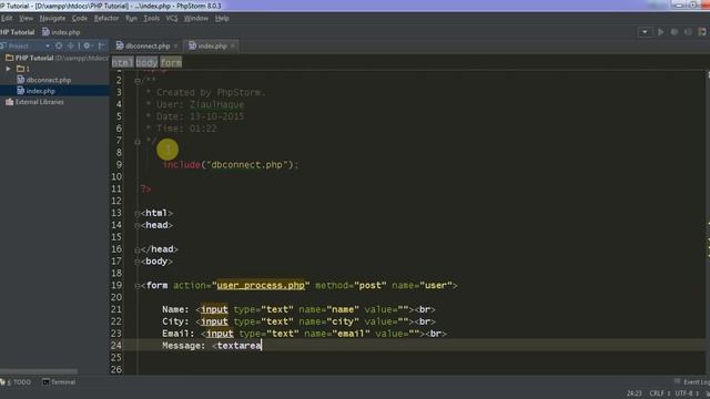 How to Build a Simple HTML PHP MySQL Contact Form - Full Coding Tutorial with Source Code 2018