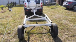 Chevrolet Niva и самодельный лодочный прицеп