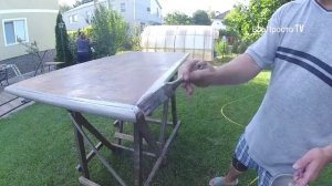 Перекрасил кухонный гарнитур.