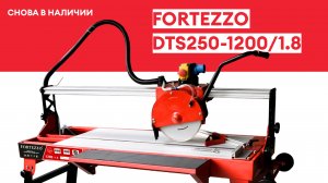 Лучший из классических плиткорезов: Fortezzo DTS250-1200/1.8