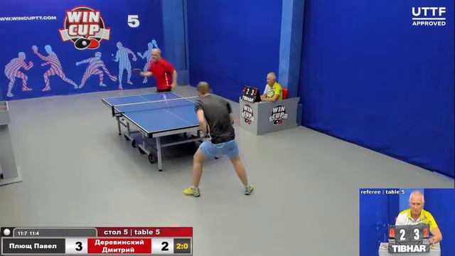 16:30 Плющ Павел 3-1 Деревинский Дмитрий cтол 5 ЮГ-3 23.06.21 смотреть онлайн