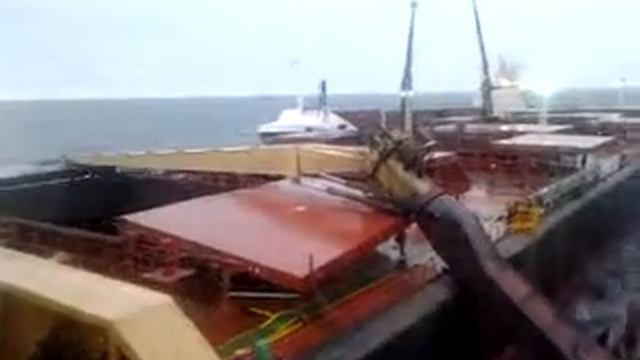 Крушение судового крана