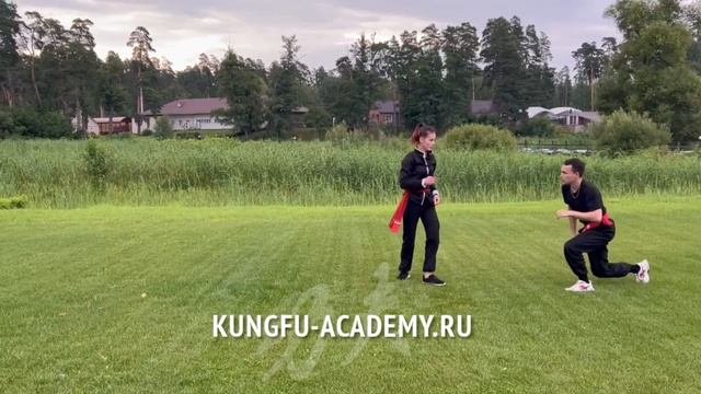 Kung Fu Кунг-Фу Экзамен на красный пояс 2 данг. Парная работа Хонг За Куен Hong Gia Quyen