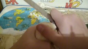 Вырезаю гриб из дерева 1 часть.
