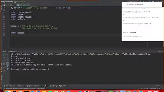 Python For Network Engineers - Strings in Python
