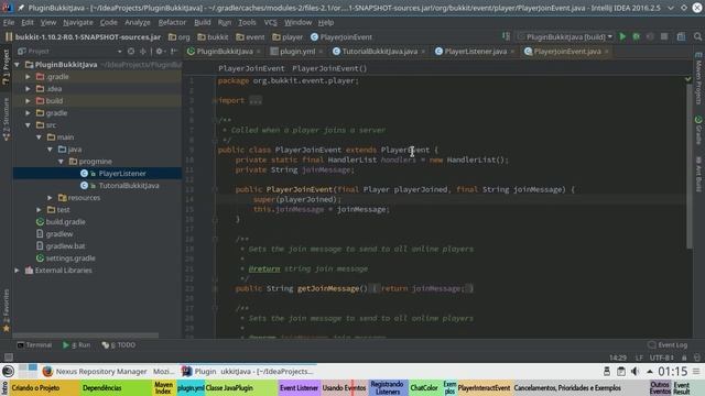 Como criar Plugins Bukkit em Java - EP1 смотреть онлайн