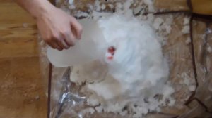 Снежный вулкан/ зимний эксперимент с детьми /snow volcano