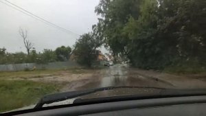 Калининградская обл. Пос. Донское. Ул. Приморская. Отремонтированная дорога. Жесть.