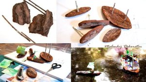 Поделки из коры деревьев