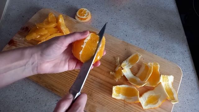 Как быстро почистить ?апельсин? для пирога или салата смотреть онлайн