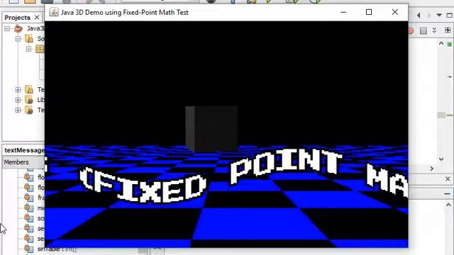 [Java] 3D from scratch - 3D Demo Test using fixed-point math (only integer numbers)