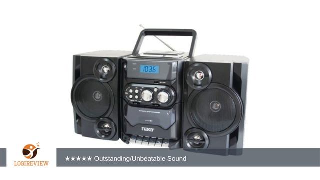 NAXA NPB428 Portable CD/MP3 Player with AM/FM Radio, Detachable Speakers, Remote & USB Inputs | смотреть онлайн