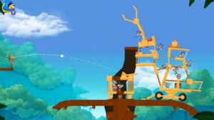 Angry Birds Rio - Timber Tumble. Level 20. 3 stars.
